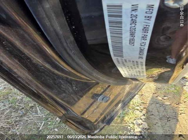 2022 Chrysler Grand Caravan Sxt VIN: 2C4RC1ZG6NR165357 Lot: 20257693