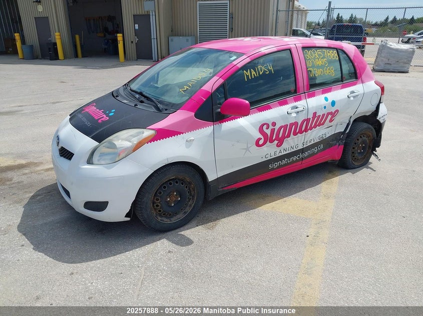Vin: jtdkt4k32a5310668, lot: 10268872, toyota yaris le 20102
