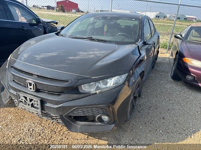 Vin: shhfk7h47hu305205, lot: 10269165, honda civic sport 20172