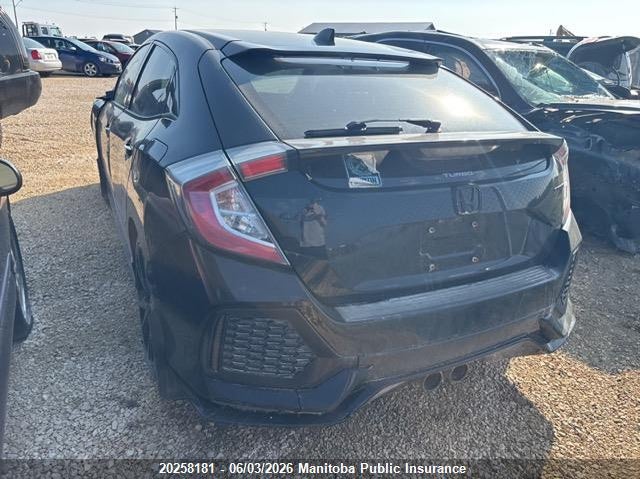 Vin: shhfk7h47hu305205, lot: 10269165, honda civic sport 20173