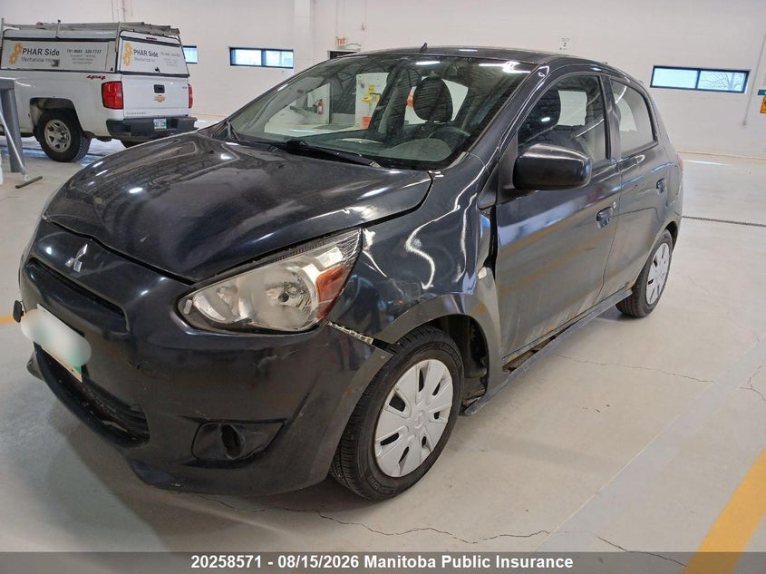 Vin: ml32a3hj7eh000304, lot: 10269555, mitsubishi mirage es 20142