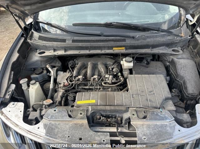 2010 Nissan Murano Sl VIN: JN8AZ1MW8AW108206 Lot: 20258724