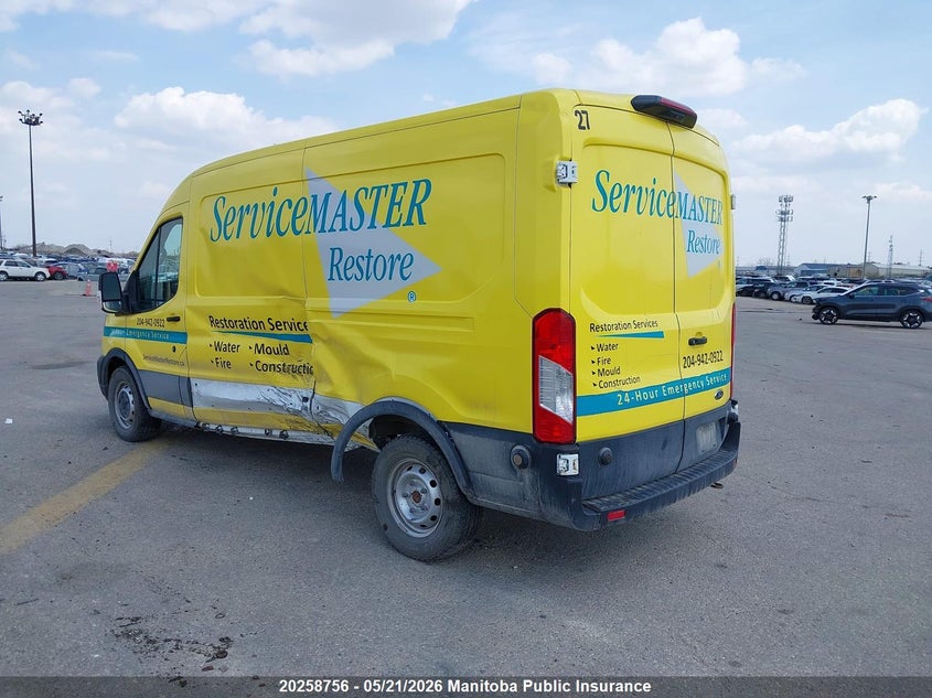 1FTBR1C83MKA47376 2021 Ford Transit Transit 250 Wb 148 Cargo Van yellow