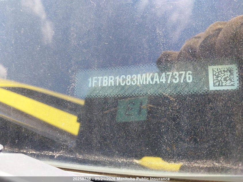 1FTBR1C83MKA47376 2021 Ford Transit Transit 250 Wb 148 Cargo Van yellow