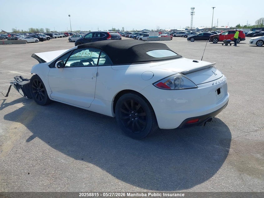 2011 Mitsubishi ECLIPSE Spyder Gt-P white Lot 111020258815 Vin 4A37L4ET6BE601075