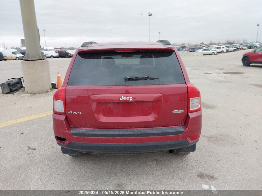 2012 Jeep Compass Sport red Lot 111020259034 Vin 1C4NJDAB1CD574789