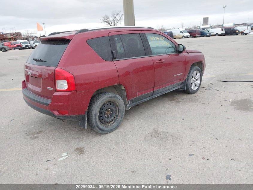 Vin: 1c4njdab1cd574789, lot: 10270018, jeep compass sport 20124