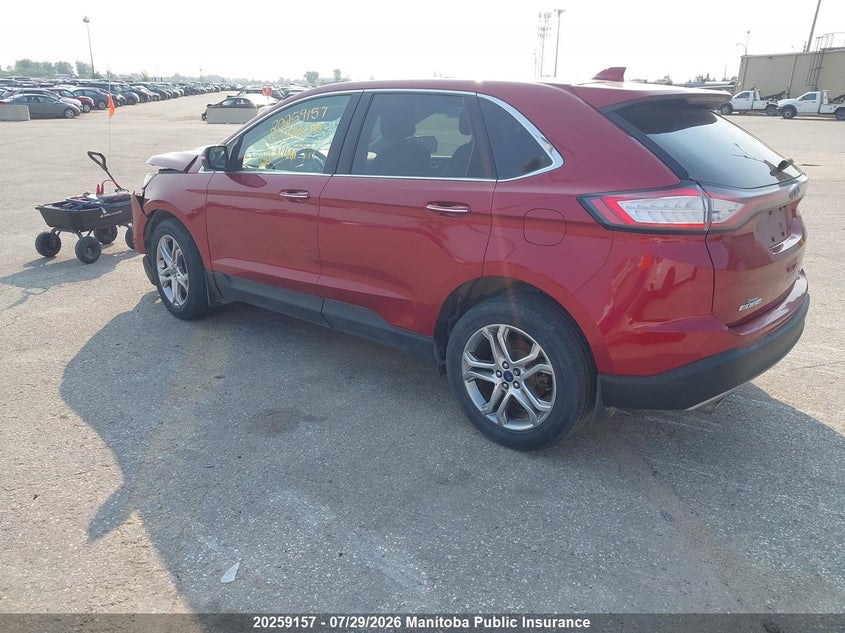 Vin: 2fmpk4k87hbb17681, lot: 10270141, ford edge titanium 20173