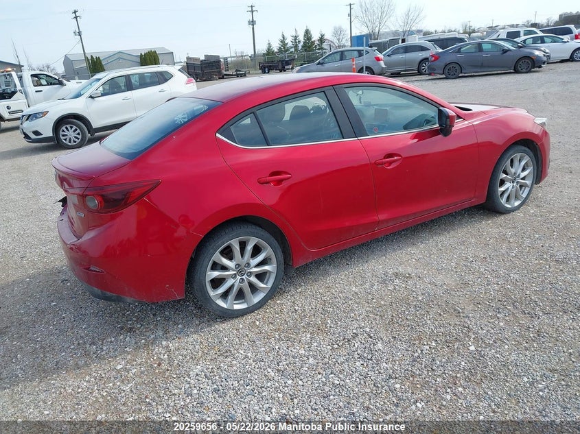 Vin: jm1bm1w32g1316136, lot: 10270640, mazda mazda3 gt sky 20164