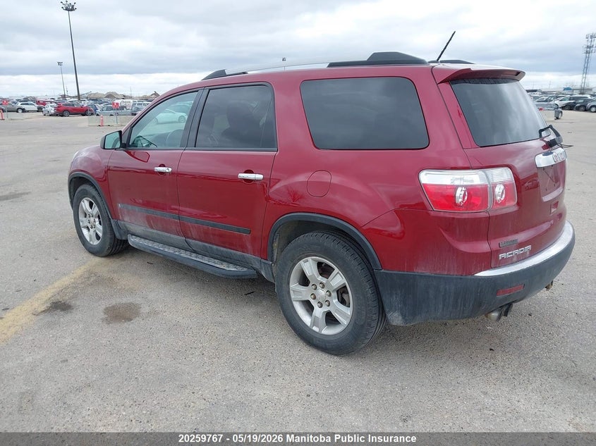 Vin: 1gklrked5aj156044, lot: 10270751, gmc acadia sle 20103