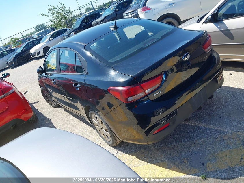 Vin: 3kpa24abxje150230, lot: 10270968, kia rio lx 20183
