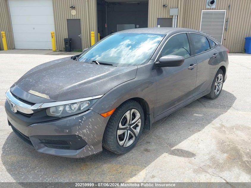2017 Honda Civic, Exterior Burn, IAAI, VIN 2HGFC2F53HH036998 — photo 2