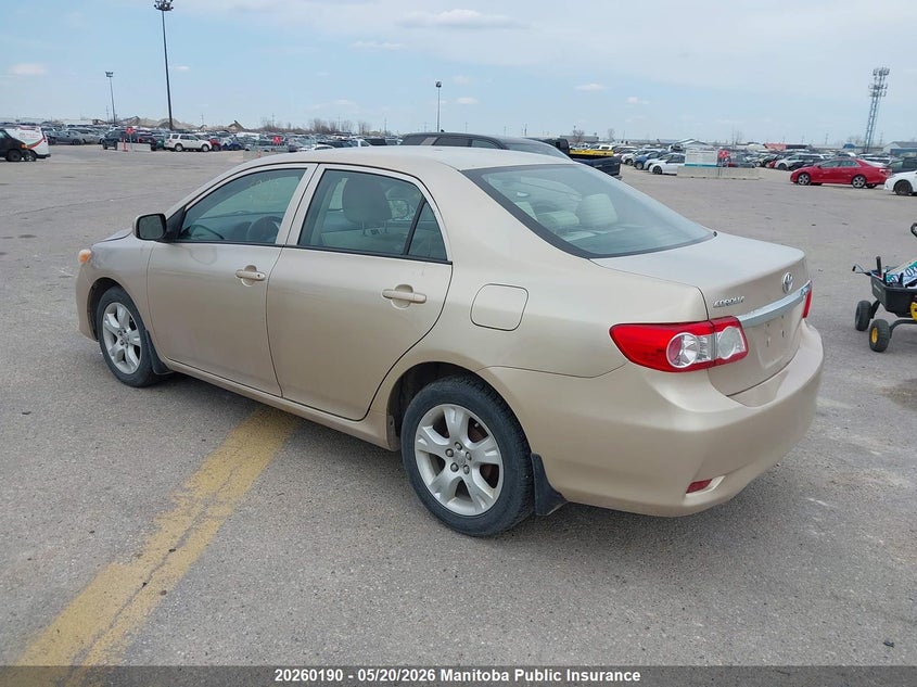 2011 Toyota Corolla Ce beige Lot 111020260190 Vin 2T1BU4EE3BC612887