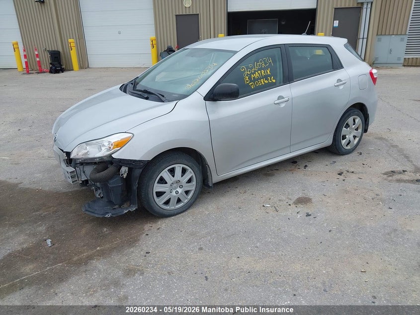 Vin: 2t1ku4ee4dc038626, lot: 10271218, toyota matrix 20132