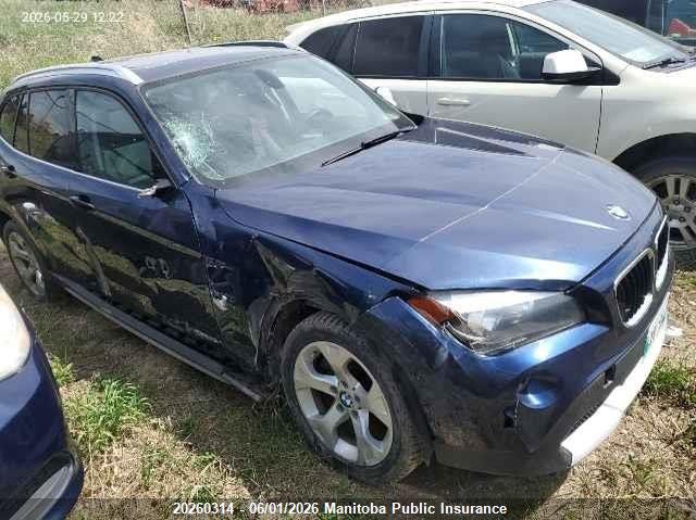 2012 BMW X1 2.0 28I blue Lot 111020260314 Vin WBAVL1C53CVR77597