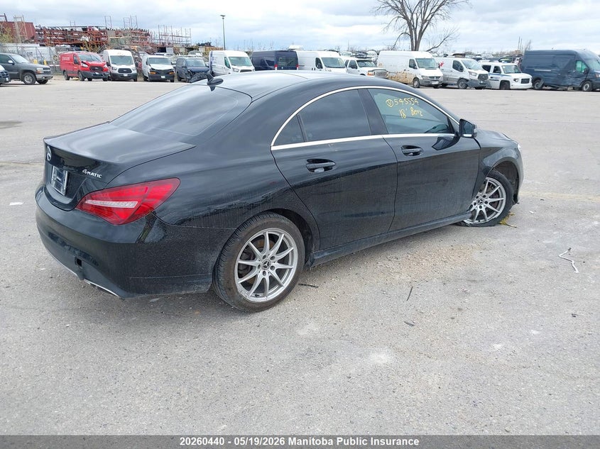 Vin: wddsj4gb6jn545554, lot: 10271424, mercedes benz cla250 4matic 20184