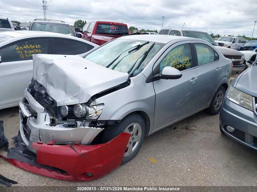 Vin: 1g1jc5sb6g4170818, lot: 10271799, chevrolet sonic ls 20162