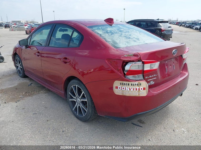 Vin: 4s3gkaf62j3604708, lot: 10271800, subaru impreza 2.0i sport 20183