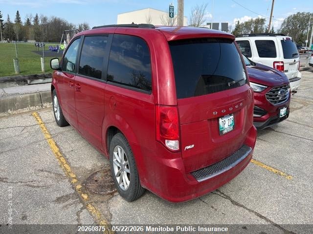 Vin: 2c4rdgcgxer120267, lot: 10271859, dodge grand caravan sxt 20143