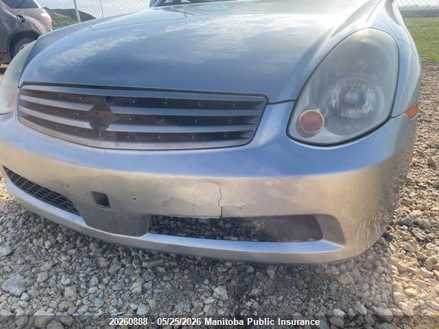 2006 Infiniti G35 VIN: JNKCV51E66M510293 Lot: 20260888