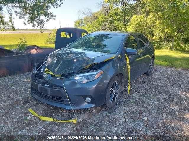 2016 TOYOTA COROLLA SEDAN 1.8L I4 FI DOHC 16V NF4