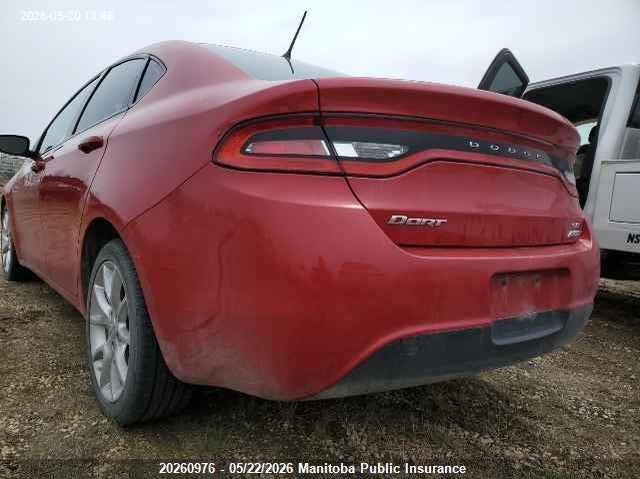 Vin: 1c3cdfba9dd291465, lot: 10271960, dodge dart sxt 20133