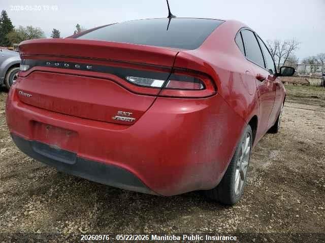 Vin: 1c3cdfba9dd291465, lot: 10271960, dodge dart sxt 20134