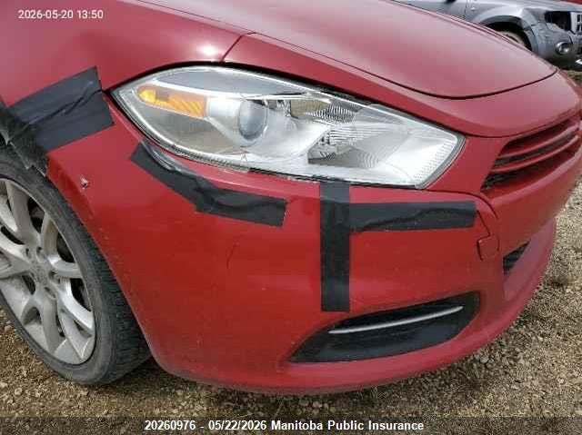 2013 Dodge Dart Sxt VIN: 1C3CDFBA9DD291465 Lot: 20260976