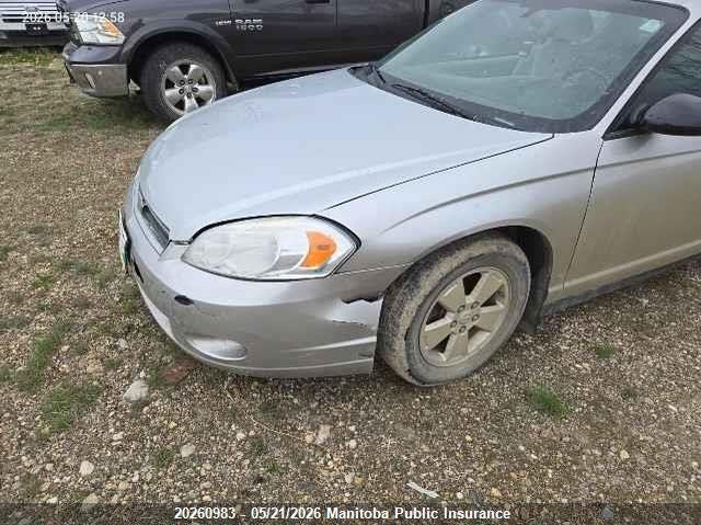 2006 Chevrolet Monte Carlo Lt VIN: 2G1WM15N769415512 Lot: 20260983
