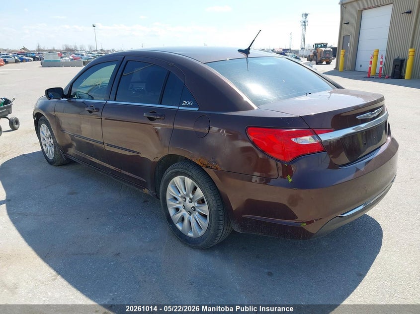 Vin: 1c3ccbab2cn297266, lot: 10271998, chrysler 200 lx 20123