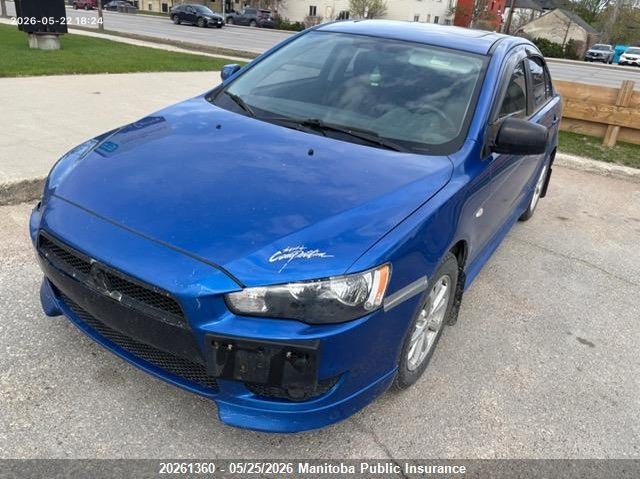 Vin: ja32u2fu6au606298, lot: 10272344, mitsubishi lancer se 20102