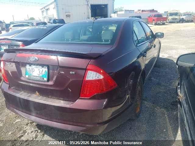 Vin: 3fahp0ha7cr278870, lot: 10272395, ford fusion se 20124