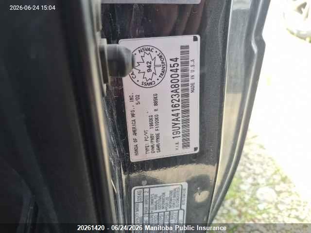 2003 ACURA CL COUPE 3.2L V6 FI SOHC 24V F4
