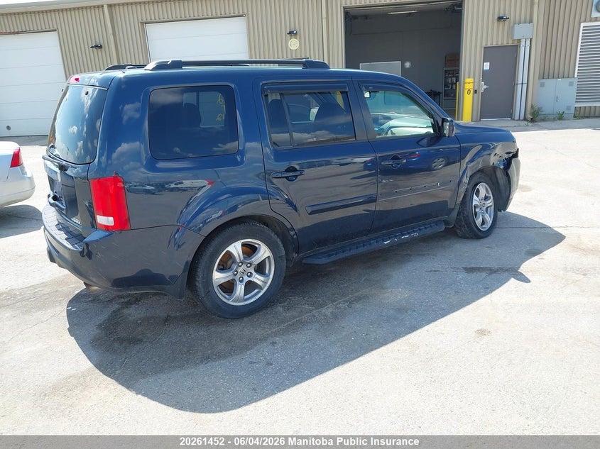 2012 Honda Pilot Ex-L blue Lot 111020261452 Vin 5FNYF4H51CB021812