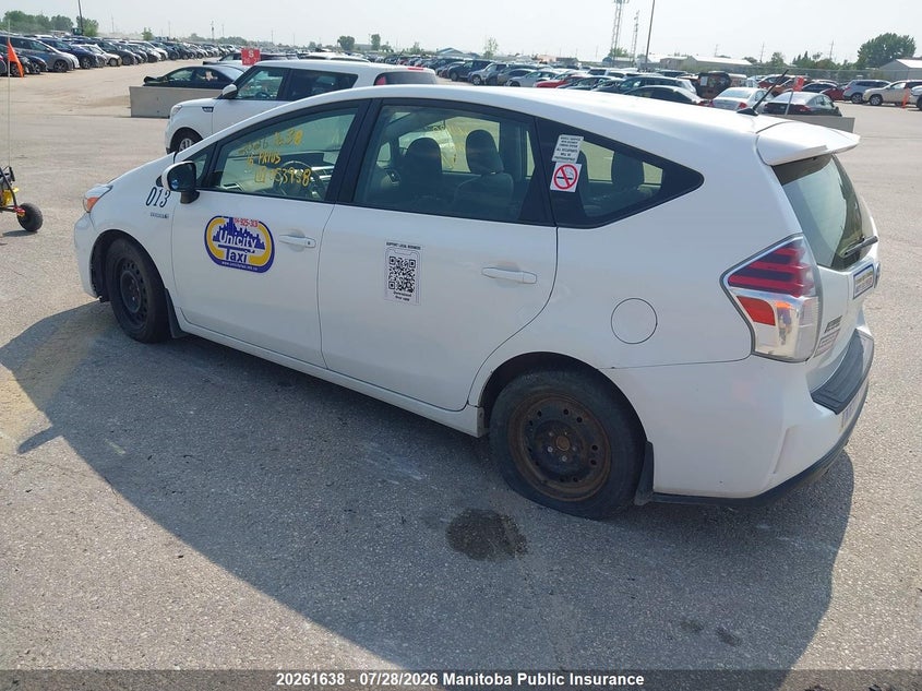 Vin: jtdzn3eu8gj053958, lot: 10272622, toyota prius v 20163