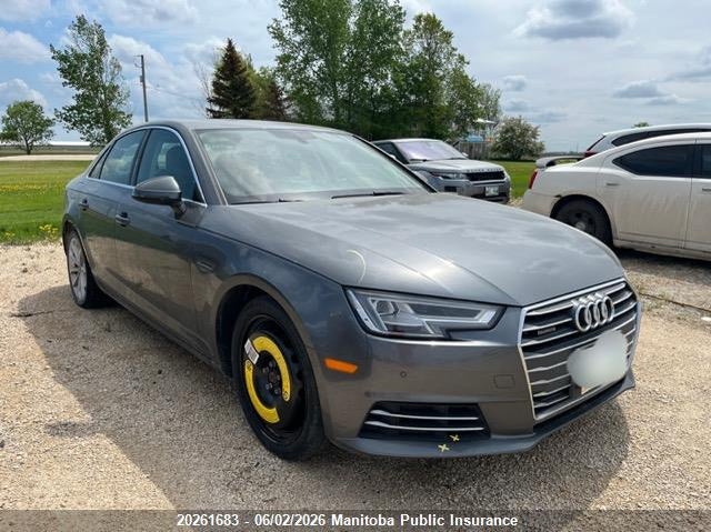 2017 Audi A4 2.0T Quattro VIN: WAUBNAF46HN048690 Lot: 20261683