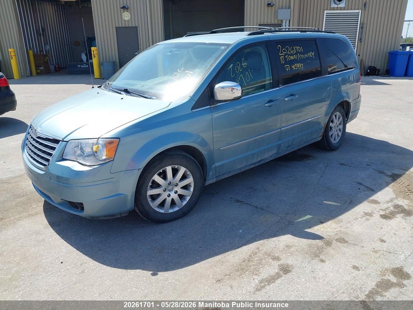 Vin: 2a4rr5dx9ar415997, lot: 10272685, chrysler town & country touring 20102