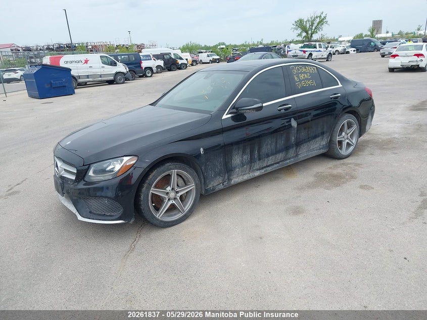 Vin: 55swf4kb5gu153451, lot: 10272821, mercedes benz c300 4matic 20162