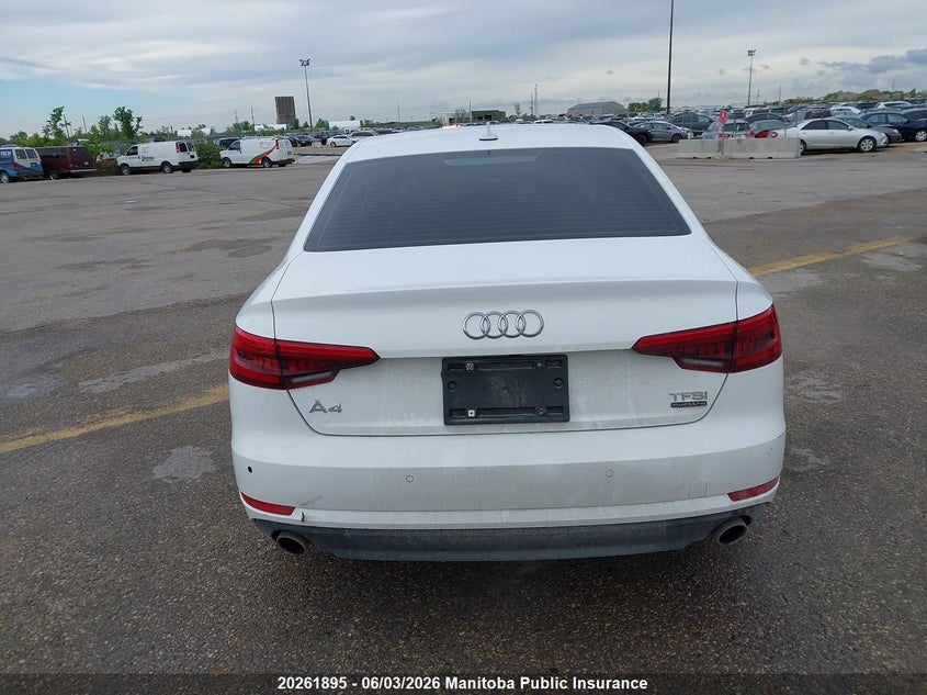 2017 Audi A4 2.0T Quattro VIN: WAUBNAF44HN066802 Lot: 20261895