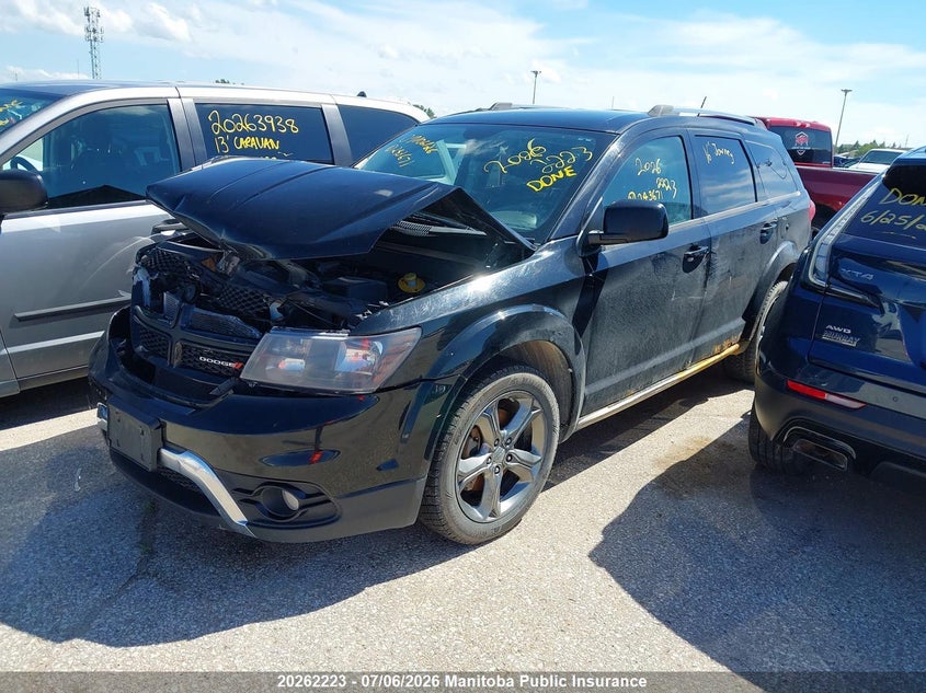 2016 Dodge Journey, Front, IAAI, VIN 3C4PDDGG7GT243671 — photo 2