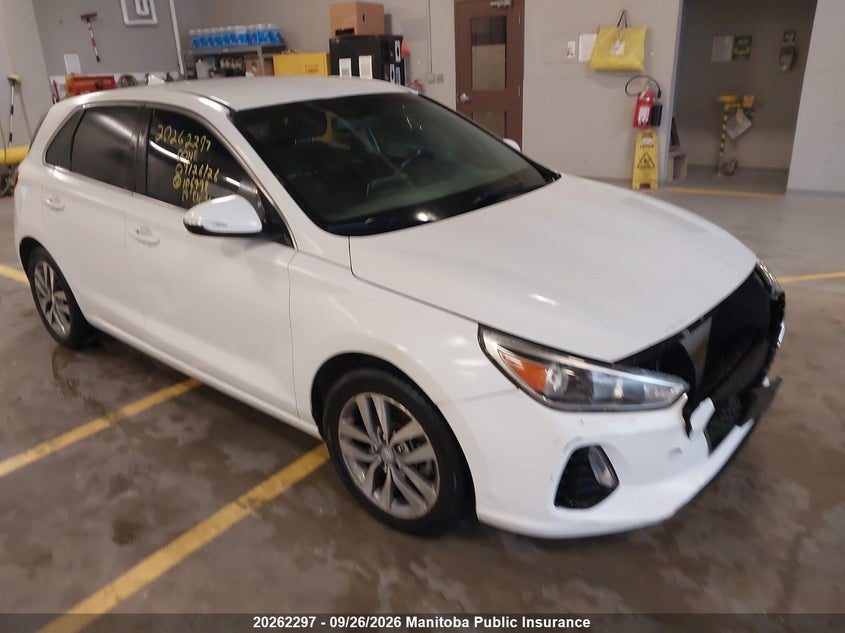 Vin: kmhh35le9ku106498, lot: 10273281, hyundai elantra gt preferred 20191
