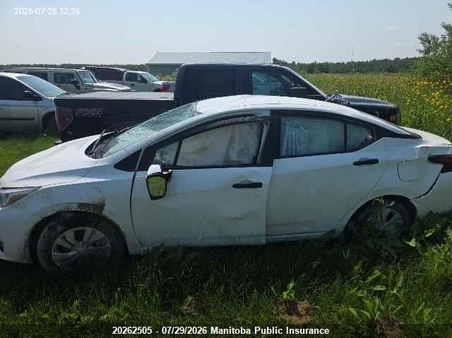 2025 NISSAN VERSA 1.6 S SEDAN 1.6L I4 FI DOHC 16V NF4