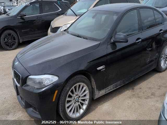 2012 BMW 5 series 3.0 535I xDrive black Lot 111020262529 Vin WBAFU7C54CDU65230