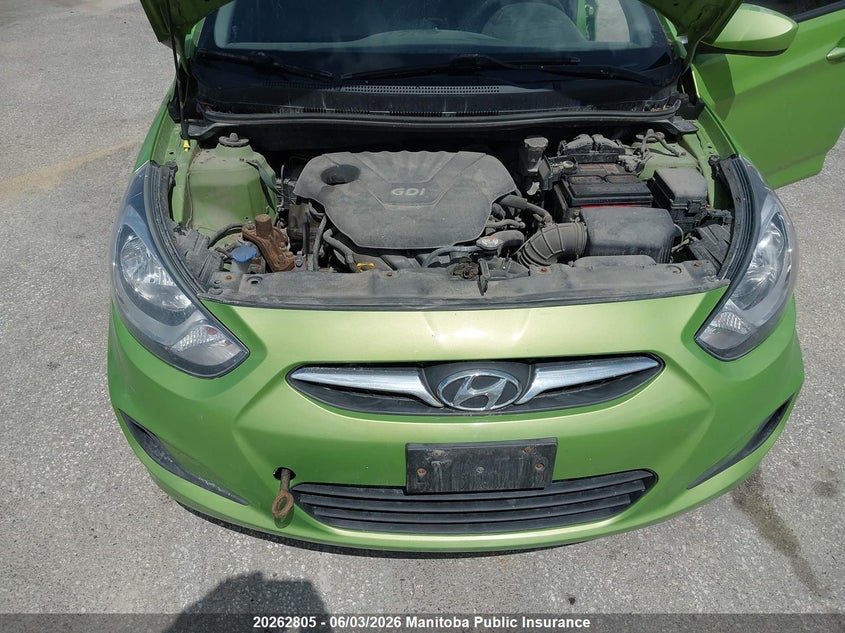 2013 Hyundai Accent Gl VIN: KMHCT5AE1DU140354 Lot: 20262805