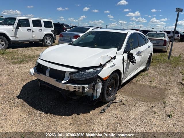 Vin: 2hgfc1f93jh105904, lot: 10274088, honda civic touring 20182