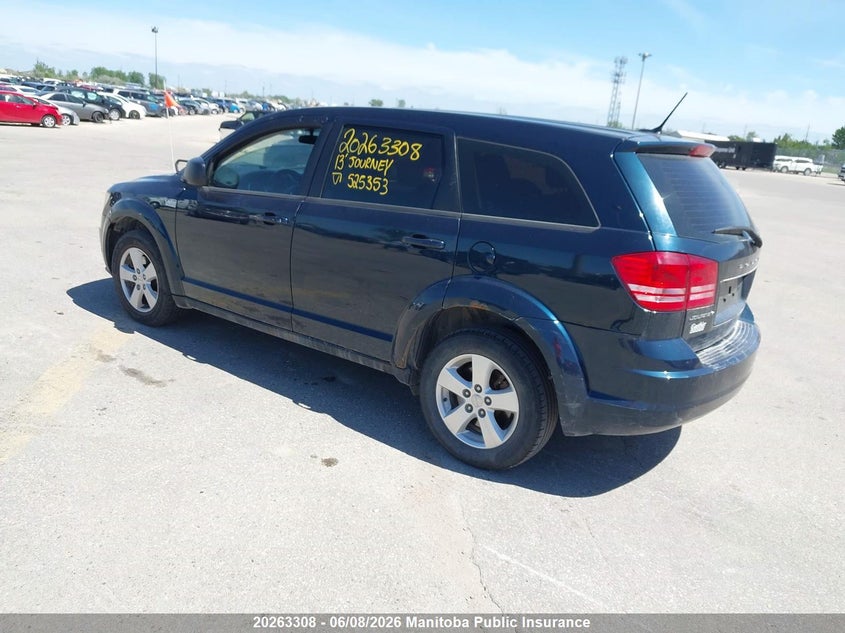 Vin: 3c4pdcab8dt525353, lot: 10274292, dodge journey cvp 20133