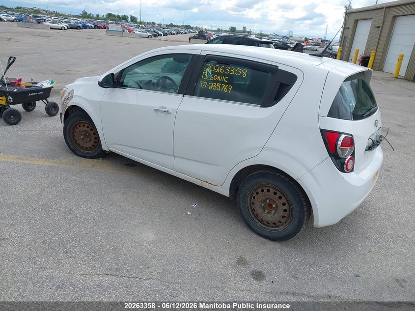 2013 Chevrolet Sonic Lt VIN: 1G1JC6EH3D4235769 Lot: 20263358