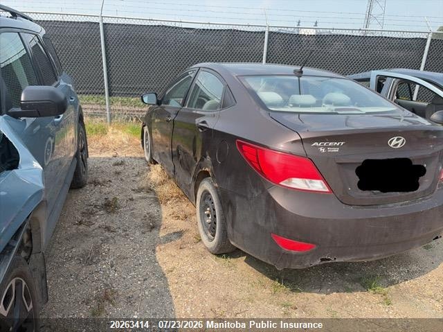 Vin: kmhct4ae4fu854167, lot: 10274398, hyundai accent gl 20153