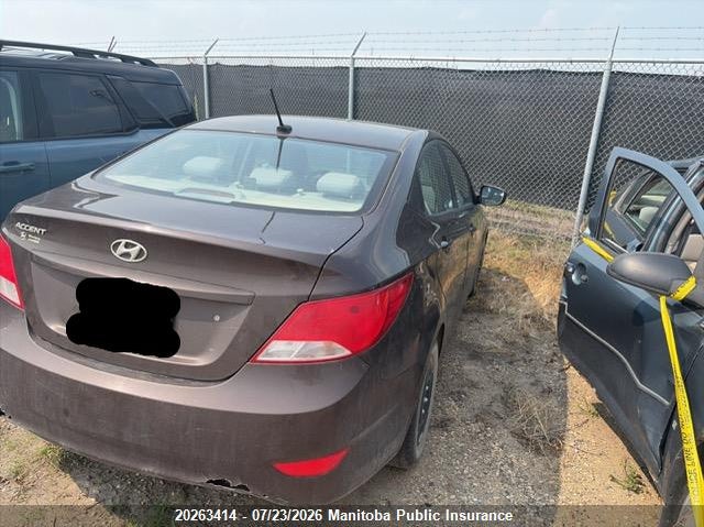 Vin: kmhct4ae4fu854167, lot: 10274398, hyundai accent gl 20154