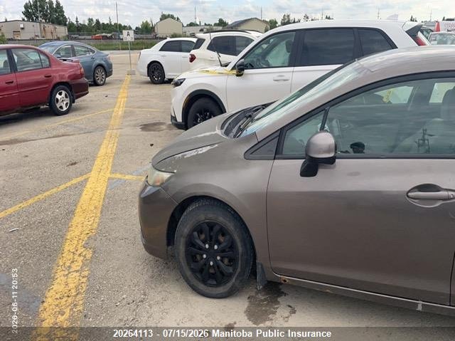 2013 Honda Civic, Hail, IAAI, VIN 2HGFB2F41DH007424 — photo 2